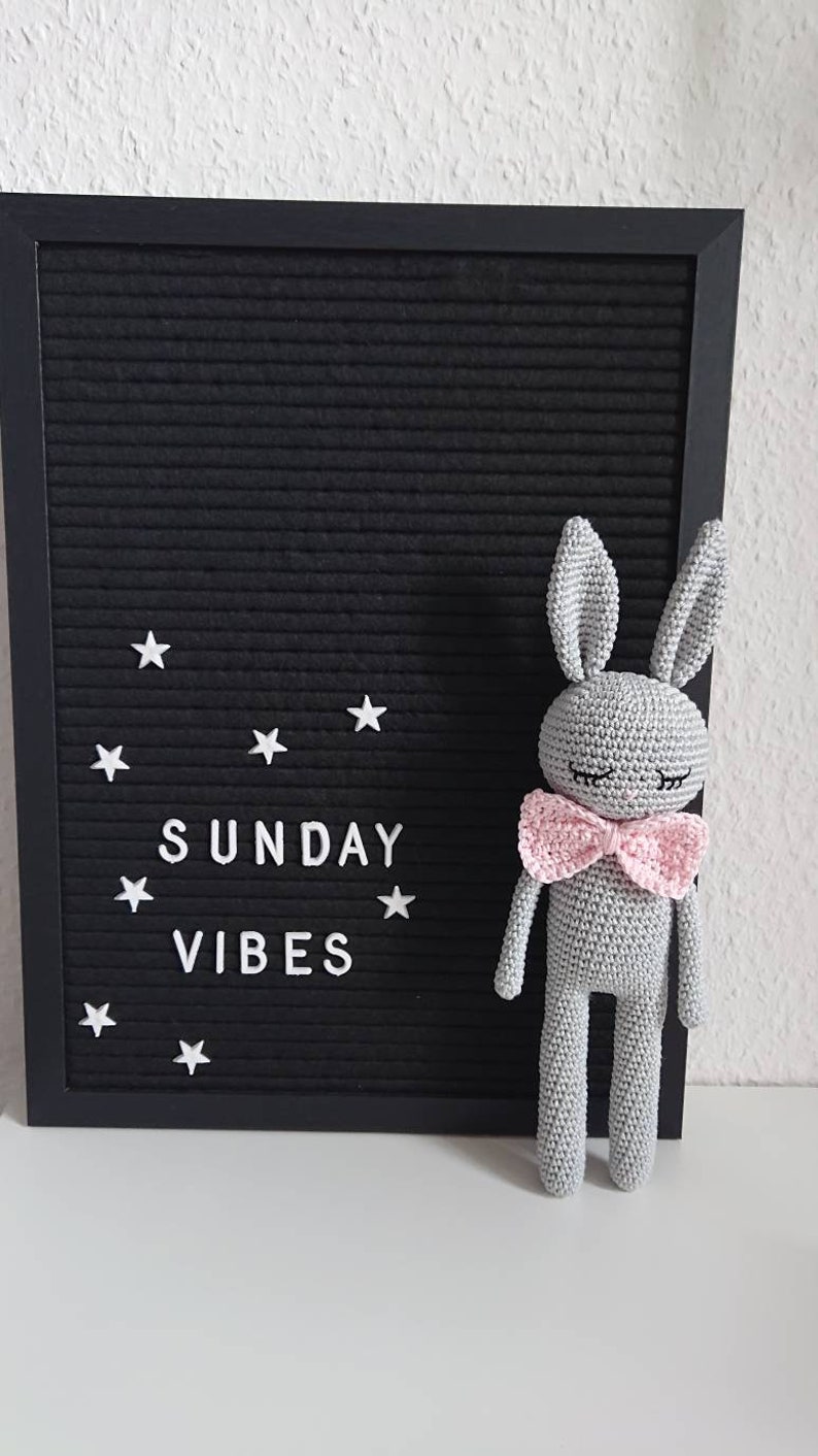 Bunny crocheted bunny Amigurumi crochet animal bunny girl