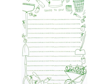 Seeds To Sow Notepad/Garden/Notepad/To-Do Lists