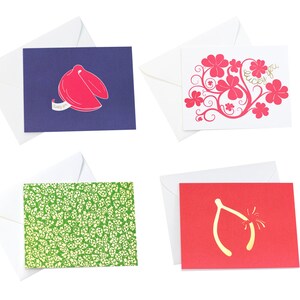 Lucky Collection/Fortune Cookie/Clover/Ladybugs/Wishbone/Gold Foil Lucky Cards/Lucky Cards/Good Luck CardsFriendship/Love