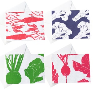 Veggie points collection/Veggie cartes/carotte/chou-fleur/radis/betteraves/légumes jardin cartes/tous les jours/juste parce que/typographie