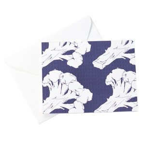 Carte à points de chou-fleur / Carte végétarienne / Juste parce que carte / Carte de tous les jours