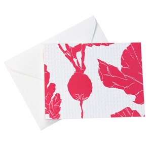 Points de radis /Cartes végétarienne/Carte de radis/Cartes de potager/Carte de tous les jours/Juste parce que carte/Carte d’amitié/Typographie