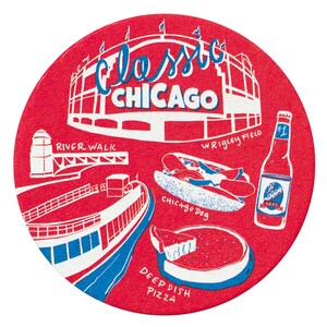 Chicago Coaster Set, Chicago, Untersetzer, Illinois, wiederverwendbare Untersetzer, Untersetzer, City Coaster, Reisen, Tabletop, Party, Wanderlust, Staat
