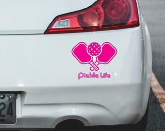 Pickleball decal Back to School vinyl decal sticker pink