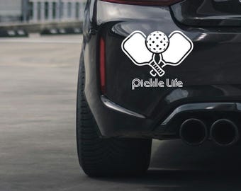 Pickleball decal Back to School vinyl decal sticker WHITE