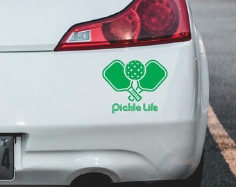 Pickleball decal Back to School vinyl decal sticker green