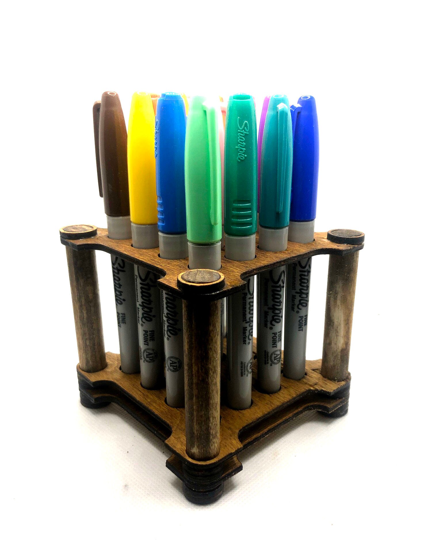 Desktop Sharpie/Bic Marker Holder Small holds 16 Markers Etsy