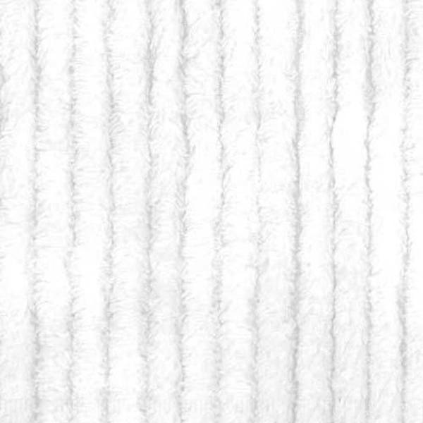 10 ounce 100% cotton chenille in white  -  cotton quilting fabric by the yard