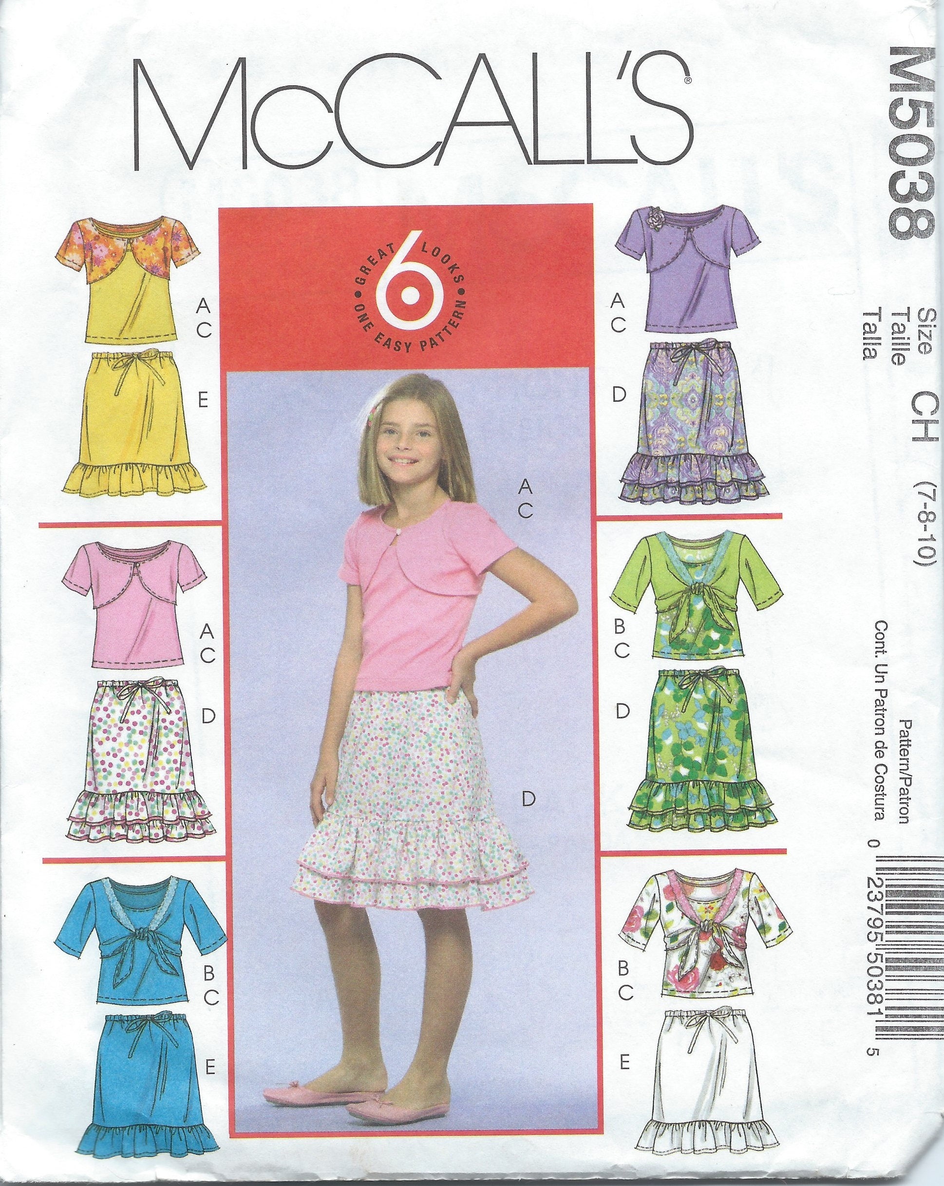 Mccall's Pattern Diy Mccall's - Sewing Pattern M5038 - Etsy
