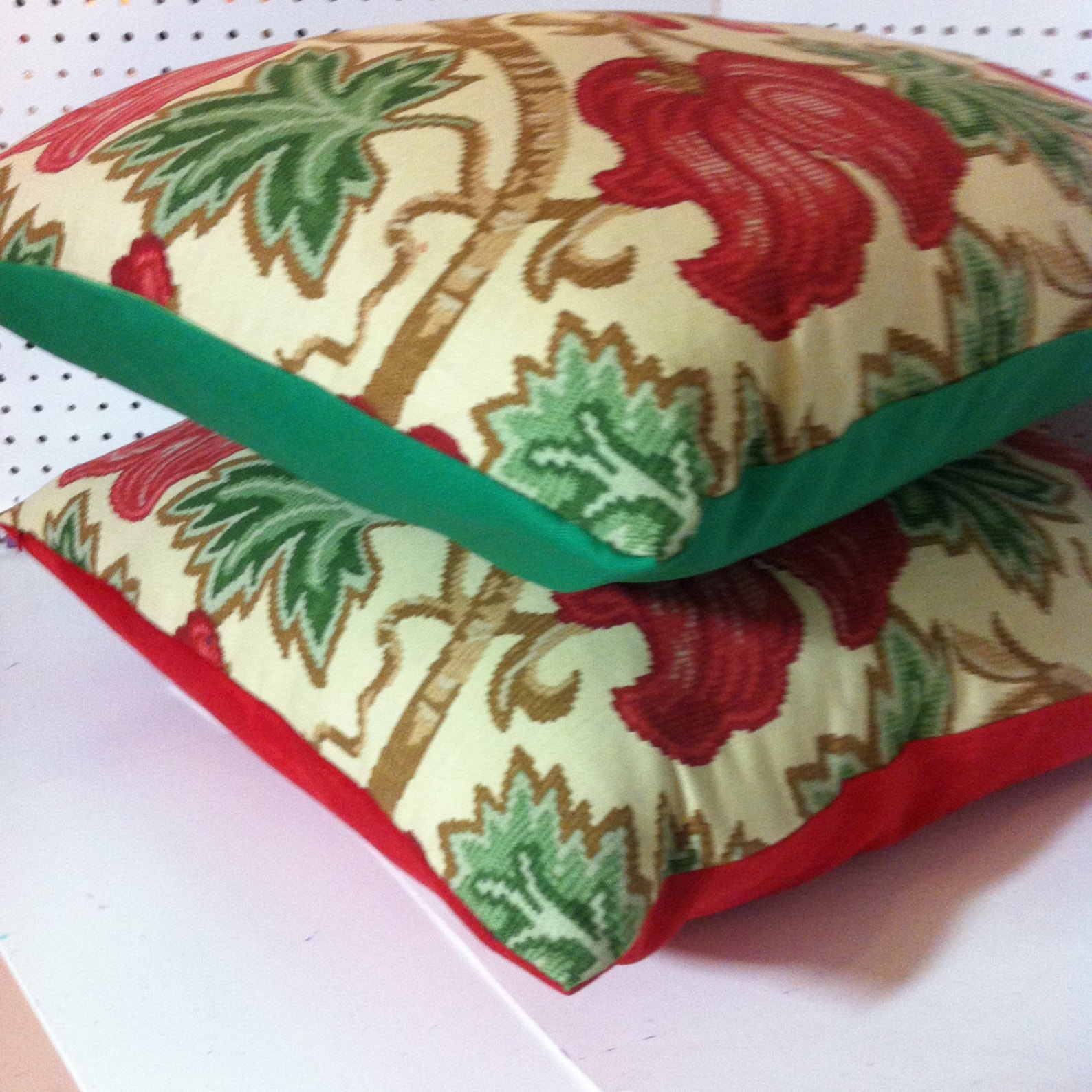 Exclusive Nina Campbell Fabric Printed in Britain by Vorontsov Pillow