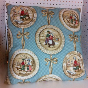 Extremely Beautiful Exclusive Schumacher &quot;Playing Dutch&quot; Patterned Pillow Cover Front - Toss Pillow - Throw Pillow - Lumbar Pillow - Decor