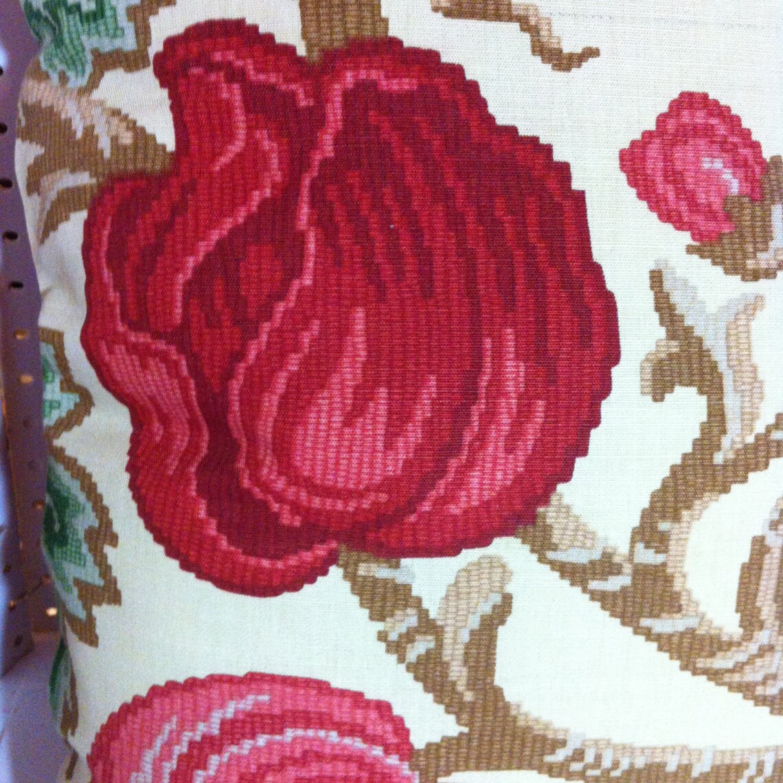 Exclusive Nina Campbell Fabric Printed in Britain by Vorontsov Pillow