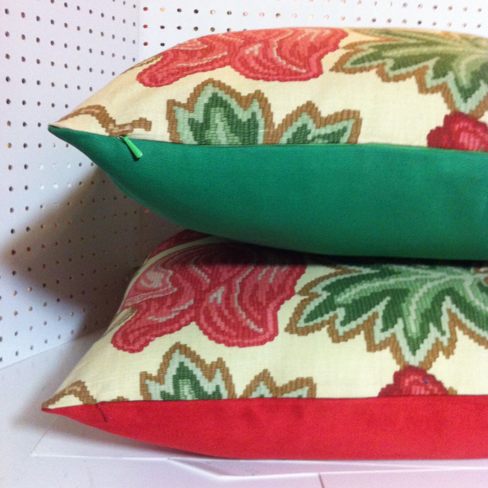 Exclusive Nina Campbell Fabric Printed in Britain by Vorontsov Pillow