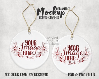 Ornament Mockup Etsy