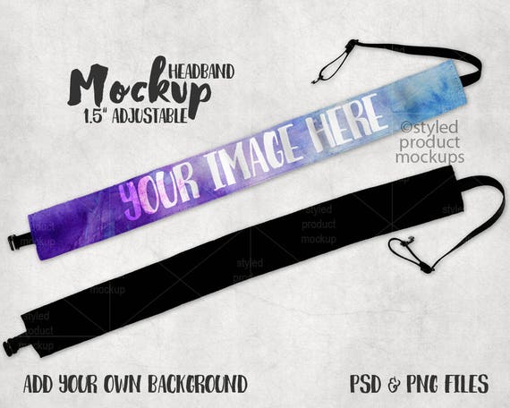 Download Free Thick Satin Headband Template Mockup Add Your Own (PSD) - Free 784228+ Design PSD Mockup T ...