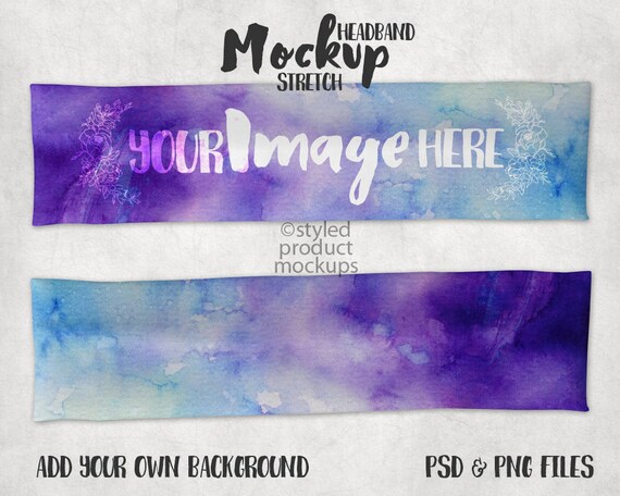 Stretch Headband Template Mockup Add Your Own Image