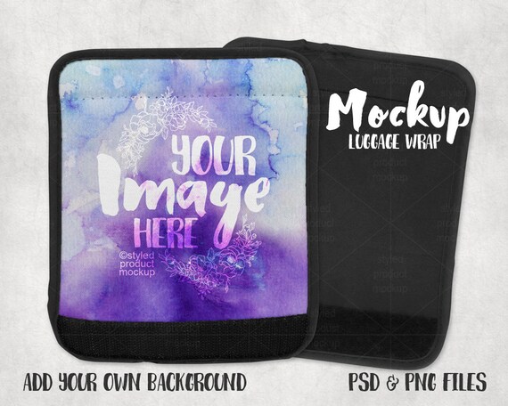 Sublimation Luggage Handle Wrap Mockup Template Add Your