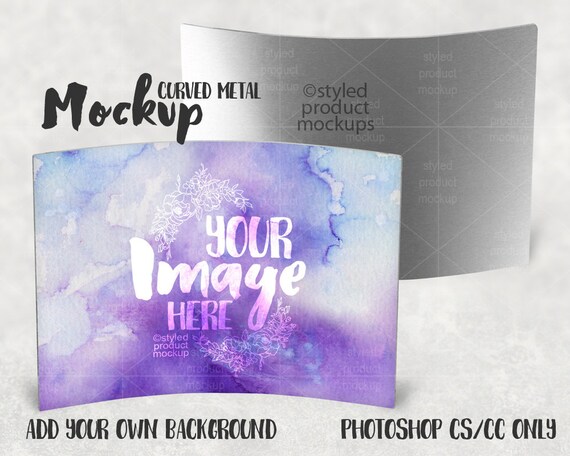 Download Free Dye Sublimation Curved Aluminum Mockup Template |Add ...