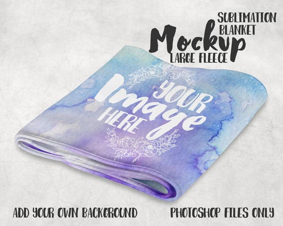 Large Fleece Baby Blanket Folded Mockup Template Add Large Fleece Baby Blanket Folded Mockup Template Add