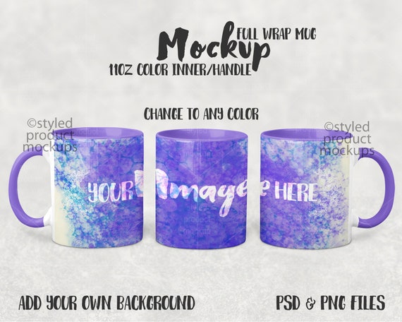 Dye Sublimation 11oz Mug With Color Accent Interior And Dye Sublimation 11oz Mug With Color Accent Interior And