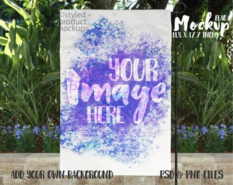 Download Garden Flag Mockup Etsy