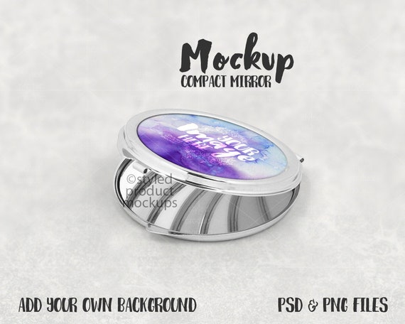 Download Round Compact Mirror Mockup Template Add Your Own Backpack Mockup Psd Free Download
