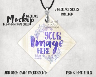 Download Add Your Own Image And Background Dye Sublimation Scalloped Shell Pendant Mockup Template Color Art Collectibles Vadel Com