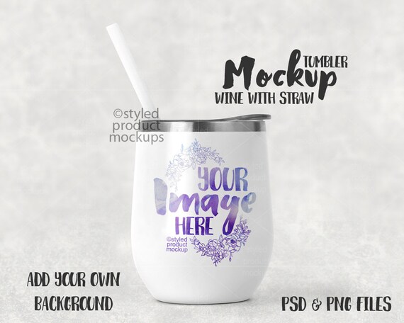 Download Free 12oz Wine Tumbler With Straw Mockup Template Add (PSD) - Free + 8657 Mockups Generator