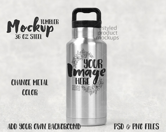 Download Free 36 Oz Stainless Steel Tumbler Mockup Add Your (PSD ...
