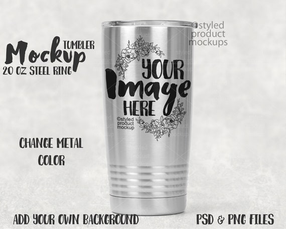 Download Free 20 Oz Stainless Steel Ring Neck Tumbler Mockup Psd Psd Mockup Design Collection Design Psd Mockup For Icon Download