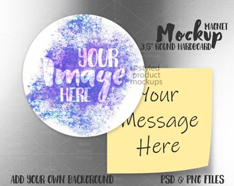 Download Fridge Magnet Mockup Etsy