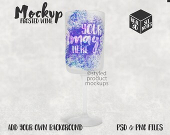 Download Frosted Glass Goblet Etsy