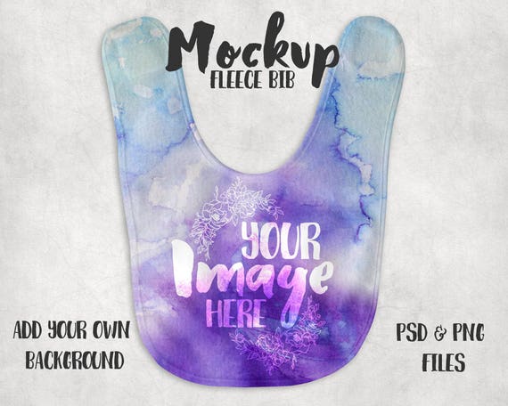 Free Fleece Baby Bib Mockup Template Add Your Own (PSD ...