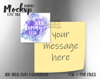 Download Fridge Magnet Mockup Etsy