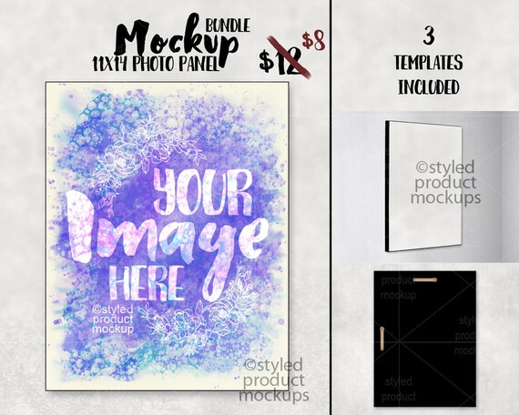 Dye Sublimation 11 X 14 Vertical Photo Panel Mockup
