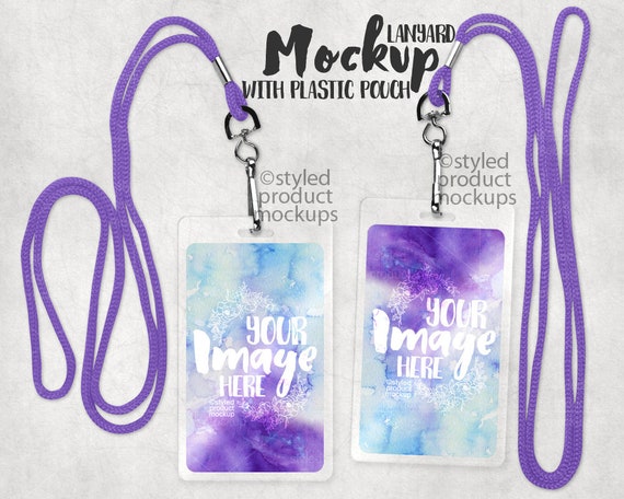 Download Lanyard With Plastic Pouch Mockup Template Add Your Mockup Generator Get Download Mockup Frame