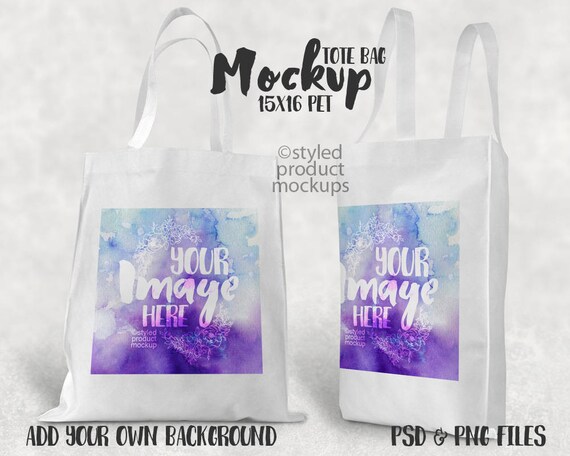 Download Free Tote Bag Mockup Template Front And Side View| Add ...
