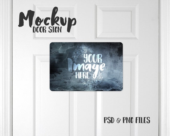 Door Sign Mockup Template 8 X 12 Door