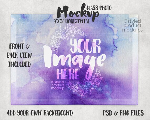 Dye Sublimation Glass Photo Panel Mockup Template Add Dye Sublimation Glass Photo Panel Mockup Template Add
