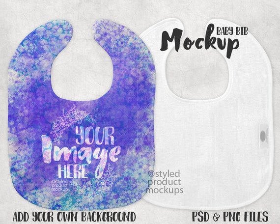 Download Free Dye Sublimation Micro Velour Baby Bib Mockup Template ...