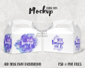 Download Gable Boxes Mockup Etsy