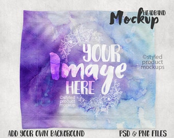 Download Dye sublimation headband mockup template | Add your own ...