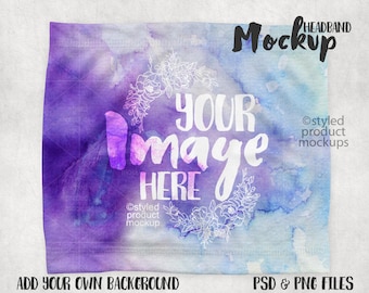 Download Dye sublimation headband mockup template | Add your own ...