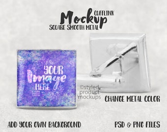 Download Cuff Link Mockup Etsy