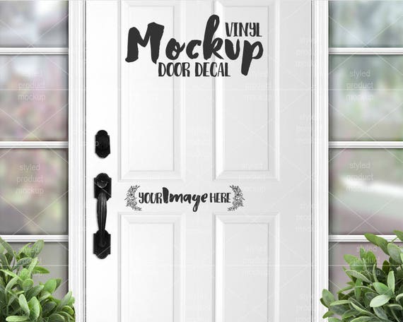 Front Door Decal Mockup Template Vinyl Door Decal Front Door Decal Mockup Template Vinyl Door Decal
