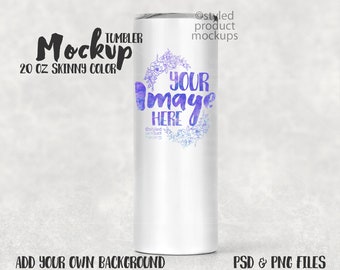 20 Oz Color Coated Tumbler Mockup Add Your Own Image And Etsy