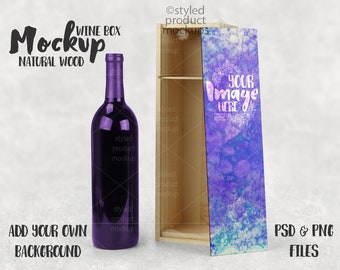 Download Free Dye Sublimation Natural Wood Wine Box Mockup Template Add Your Own Image And Background Free Iphone X Mockups For 2019 Psd Sketch PSD Mockup Template