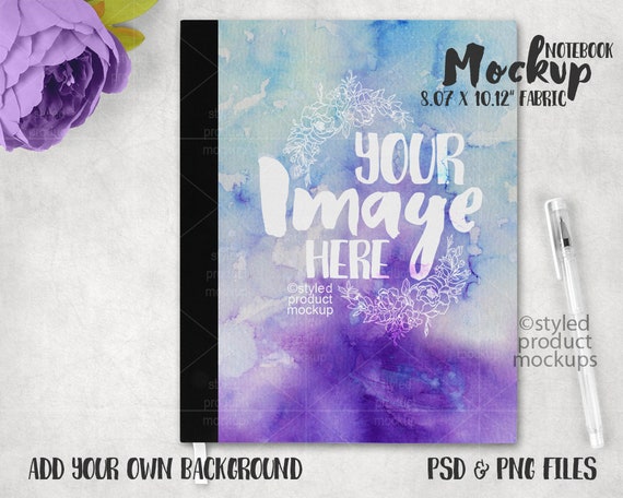 Dye Sublimation Large Fabric Notebook Template Mockup Add Dye Sublimation Large Fabric Notebook Template Mockup Add