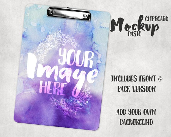 Basic Edge Double Sided Clipboard Mockup Template Dye Basic Edge Double Sided Clipboard Mockup Template Dye