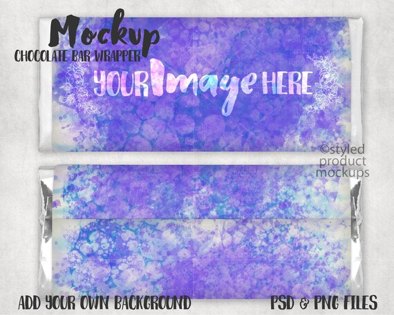 Chocolate Bar Wrapper Party Favor Mockup Add Your Chocolate Bar Wrapper Party Favor Mockup Add Your